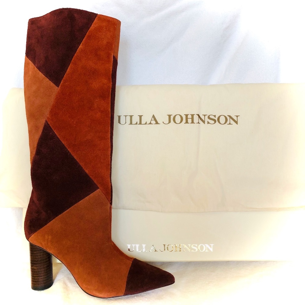 Ulla Johnson patchwork knee high boots